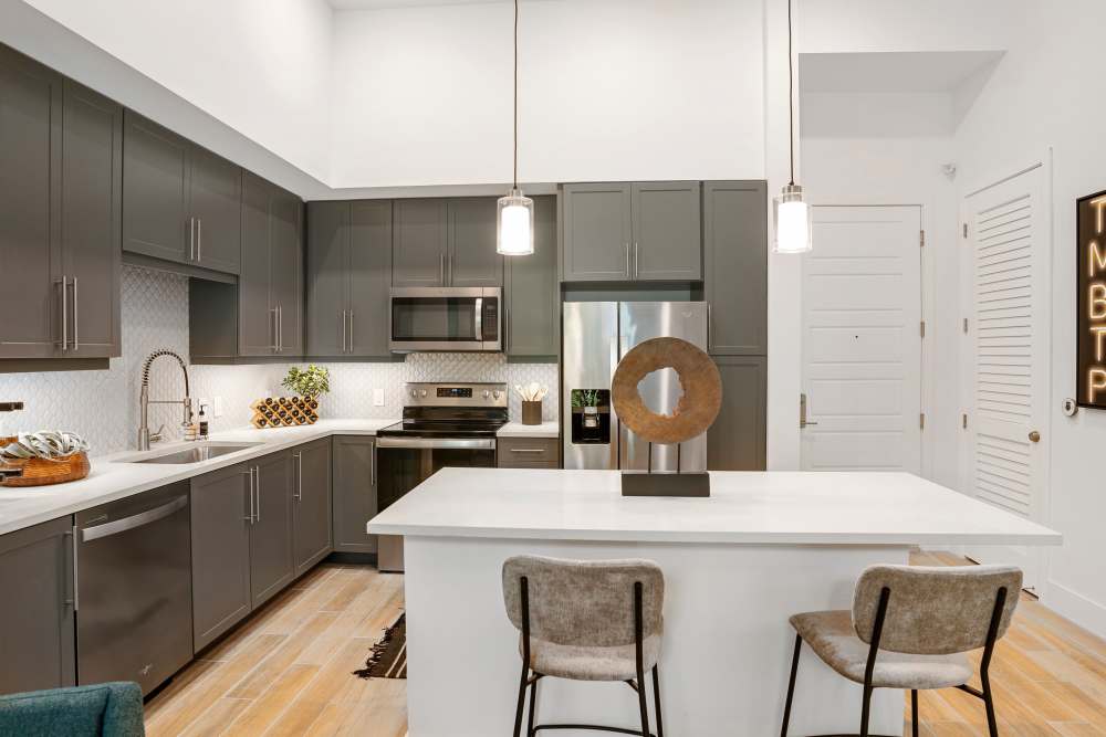 Modern kitchen at Palmera in Doral, Florida